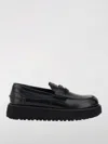 Miu Miu Twist Platform Leather Loafers In Black