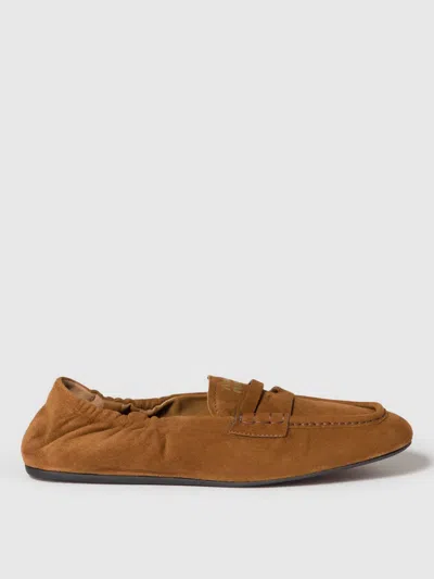 Miu Miu Loafers Woman Camel In Brown
