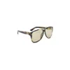 Miu Miu Loden Striated Brown Acetate Ombre Sunglasses In Brown