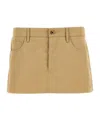 Miu Miu Women Chinos Skirts In Nude
