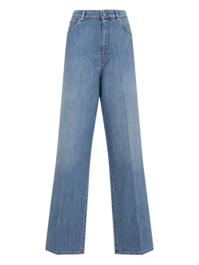 MIU MIU MIU MIU LOGO-APPLIQUÉ JEANS CLOTHING