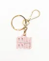 Miu Miu Logo Bag Charm Key Ring