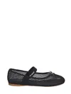 Miu Miu Mesh-design Ballet Flats In Black
