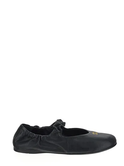 MIU MIU LOGO BALLERINA