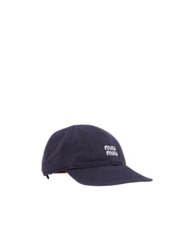 Miu Miu Logo Baseball Cap In Multi