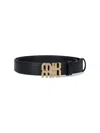 Miu Miu Logo Buckle Leather Belt