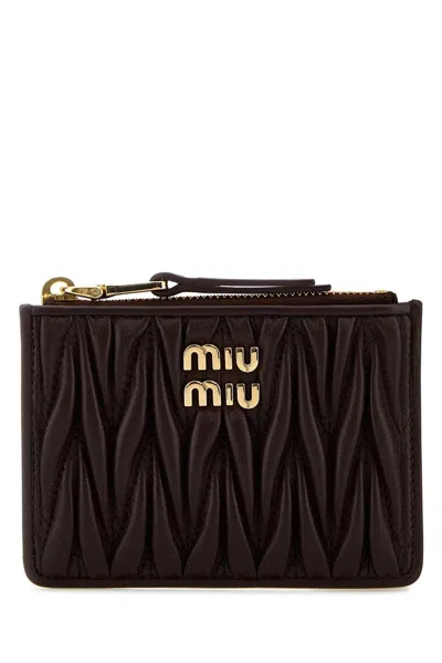 Miu Miu Logo In Brown