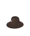 Miu Miu Denim Bucket Hat In Brown