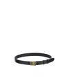Miu Miu Logo Buckle Belt In Black