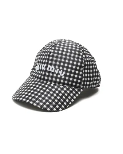 Pre-owned Miu Miu Logo Cap, Size S In Multicolour