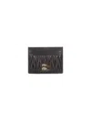 Miu Miu Logo Card Holder In Brown