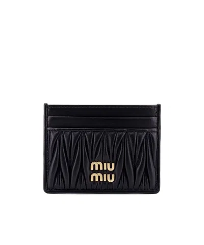MIU MIU MIU MIU LOGO-LETTERING CARDHOLDER
