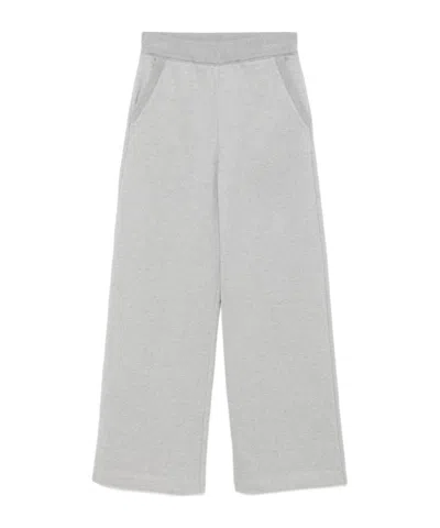 Miu Miu Logo Casual Pants In White