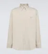 Miu Miu Hemd Aus Baumwollpopeline In Beige