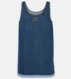 Miu Miu Minikleid Aus Denim In Blau
