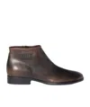 Miu Miu Logo-detail Leather Boots In Brown