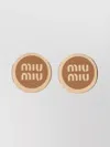 Miu Miu Enameled Metal Earrings
