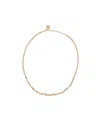 Miu Miu Logo-embellished Chain Necklace In Yellow