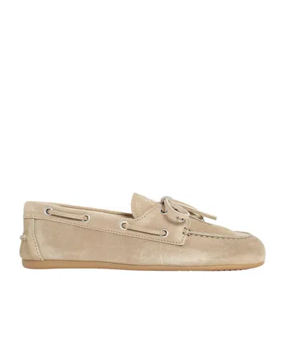 Miu Miu Logo Embossed Loafers