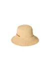 Miu Miu Woven Raffia Bucket Hat