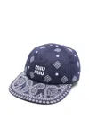 Miu Miu Logo-embroidered Cap