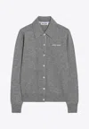 Miu Miu Cashmere Cardigan In Gray