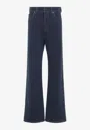 Miu Miu Logo-embroidered Flared Jeans