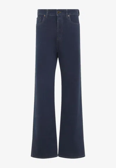 Miu Miu Logo-embroidered Flared Jeans