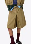 Miu Miu Logo Embroidered Skirts In Neutral