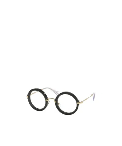 Miu Miu Logo Flat Mirror In Black