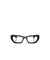 Miu Miu Mu 03xv Acetate Rectangular Optical Glasses In Black