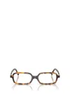 Miu Miu 0mu 11zs 14l08n Havana Miele Glasses In Black