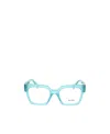 Miu Miu Logo Flat Mirror In Blue