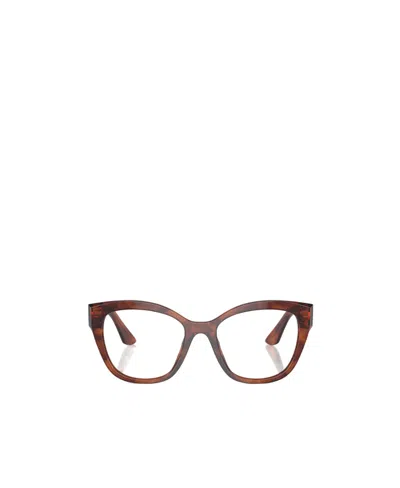 Miu Miu Logo Flat Mirror In Brown