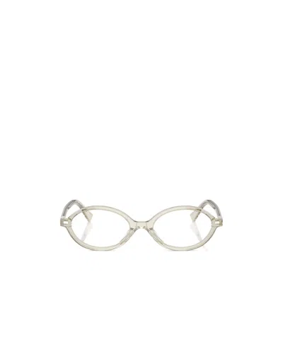 MIU MIU MIU MIU EYEWEAR OVAL-FRAME GLASSES