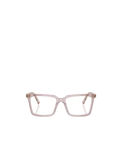 Miu Miu Logo Flat Mirror In Viola