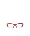 Miu Miu Logo Flat Mirror In Red