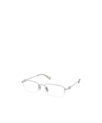 Miu Miu Logo Flat Mirror In White