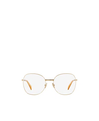 Miu Miu Logo Flat Mirror In White