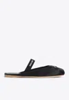 Miu Miu Black Viscose Mules In Black