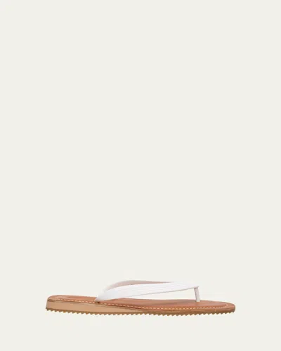 MIU MIU LOGO FLAT THONG SANDALS