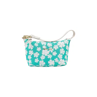 Pre-owned Miu Miu Logo Floral Spirit Mini Bag 'blue' | Women's Size Onesize