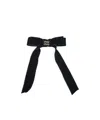 Miu Miu Logo Hair Accessories In Black