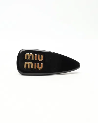 Miu Miu Logo Hair Clip