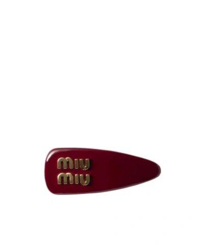 Miu Miu Logo Hairpin