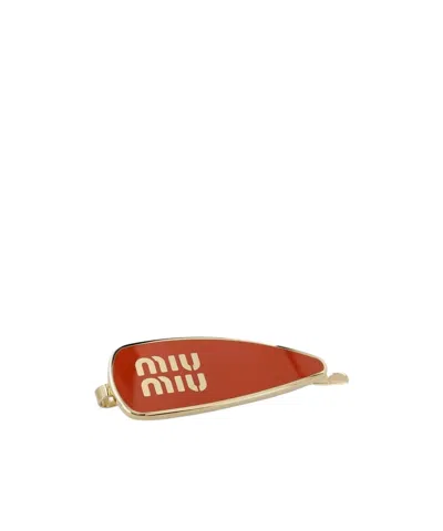 Miu Miu Logo Hairpin