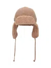 Miu Miu Logo Hat In Brown
