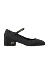 Miu Miu Logo High Heels In Black