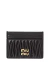 Miu Miu Logo Leather Card Holder