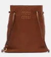 Miu Miu Logo Leather Crossbody Bag